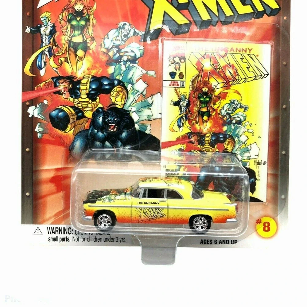 Johnny Lightning X-Men 1955 55 Chrysler C-300 Car Yellow Diecast 1/64 Scale #356